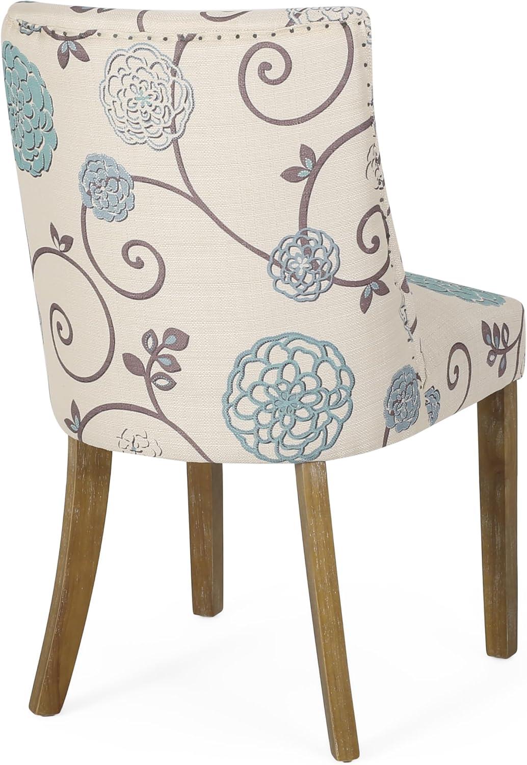 image:imageChristopher Knight Home Frances Dining Chair 1975 W x 2475 D x 35 H Beige and Blue Floral Natural Brown Set of 4Floral Natural BrownSet of 2