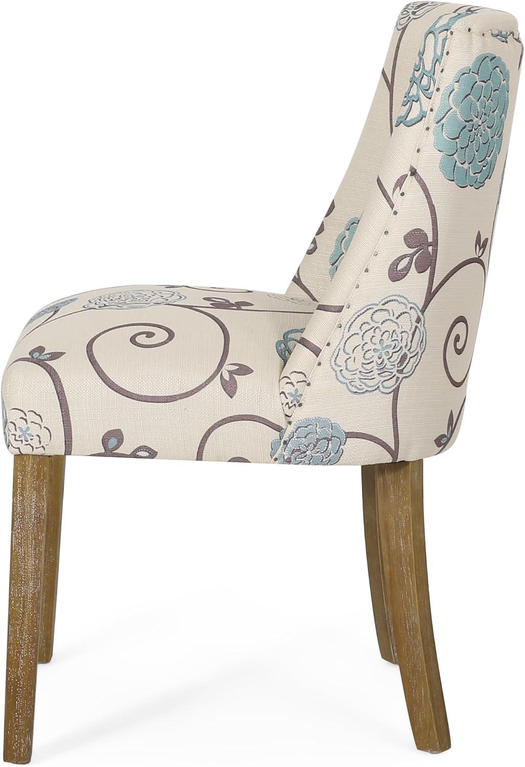 image:imageChristopher Knight Home Frances Dining Chair 1975 W x 2475 D x 35 H Beige and Blue Floral Natural Brown Set of 4Floral Natural BrownSet of 2