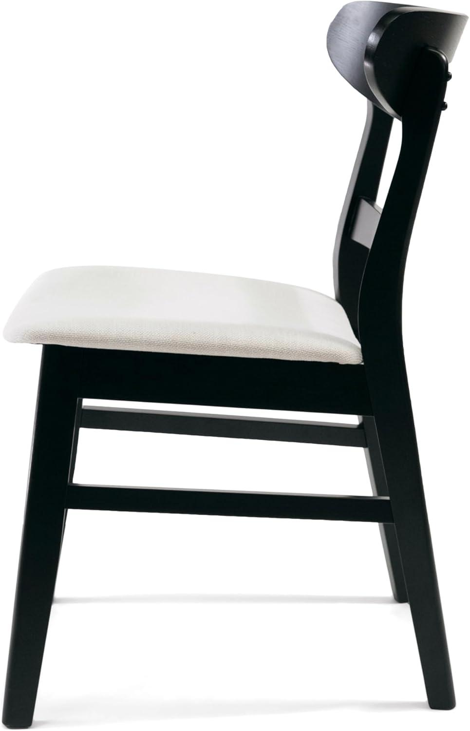 image:imageChristopher Knight Home Idalia Upholstered Dining Chairs Light GrayMatte Black Set of 2Light Beige Matte Black