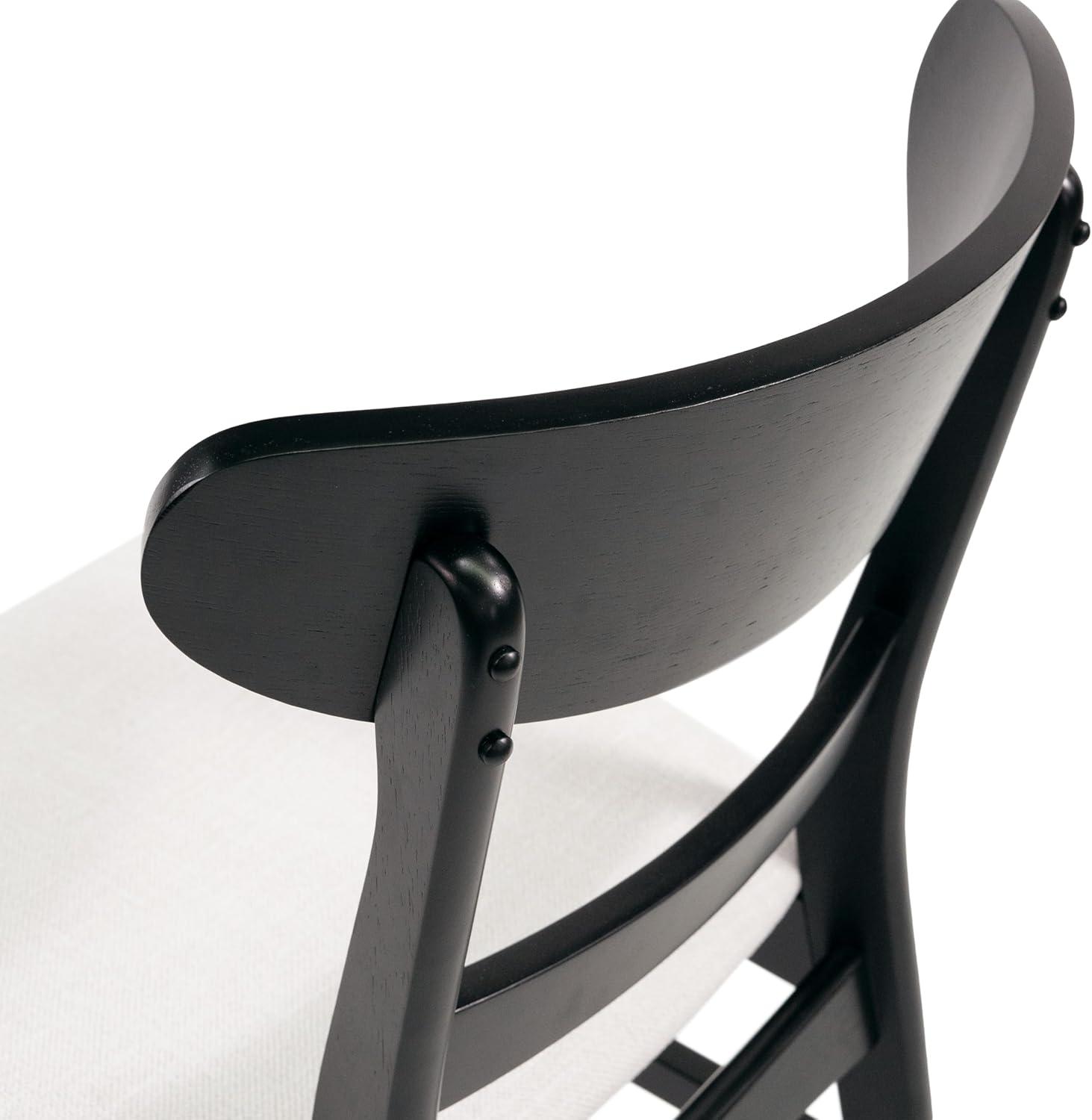 image:imageChristopher Knight Home Idalia Upholstered Dining Chairs Light GrayMatte Black Set of 2Light Beige Matte Black