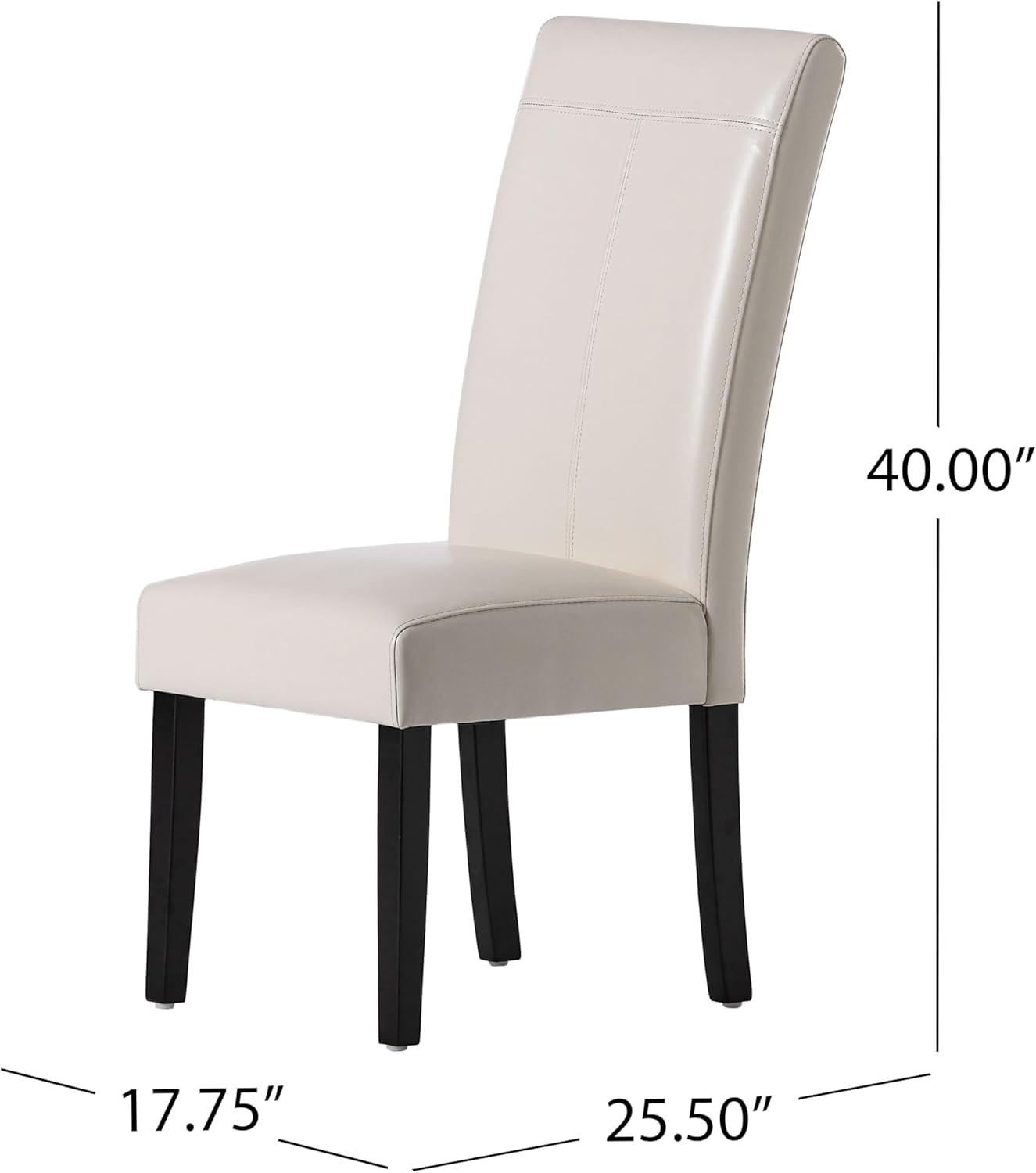 image:imageChristopher Knight Home Lissa PU Dining Chairs 2Pcs Set Ivory