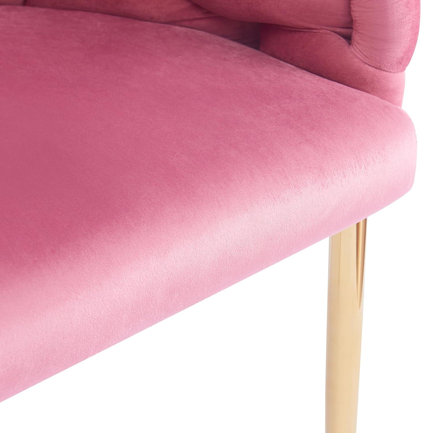 image:imageChristopher Knight Home Middlemist Barrel Accent Chair Luxury Velvet Armchair Modern Upholstered Chair with Gold Legs Knitting Process for Living Room Home Rest Home Office BluePinkset of 2