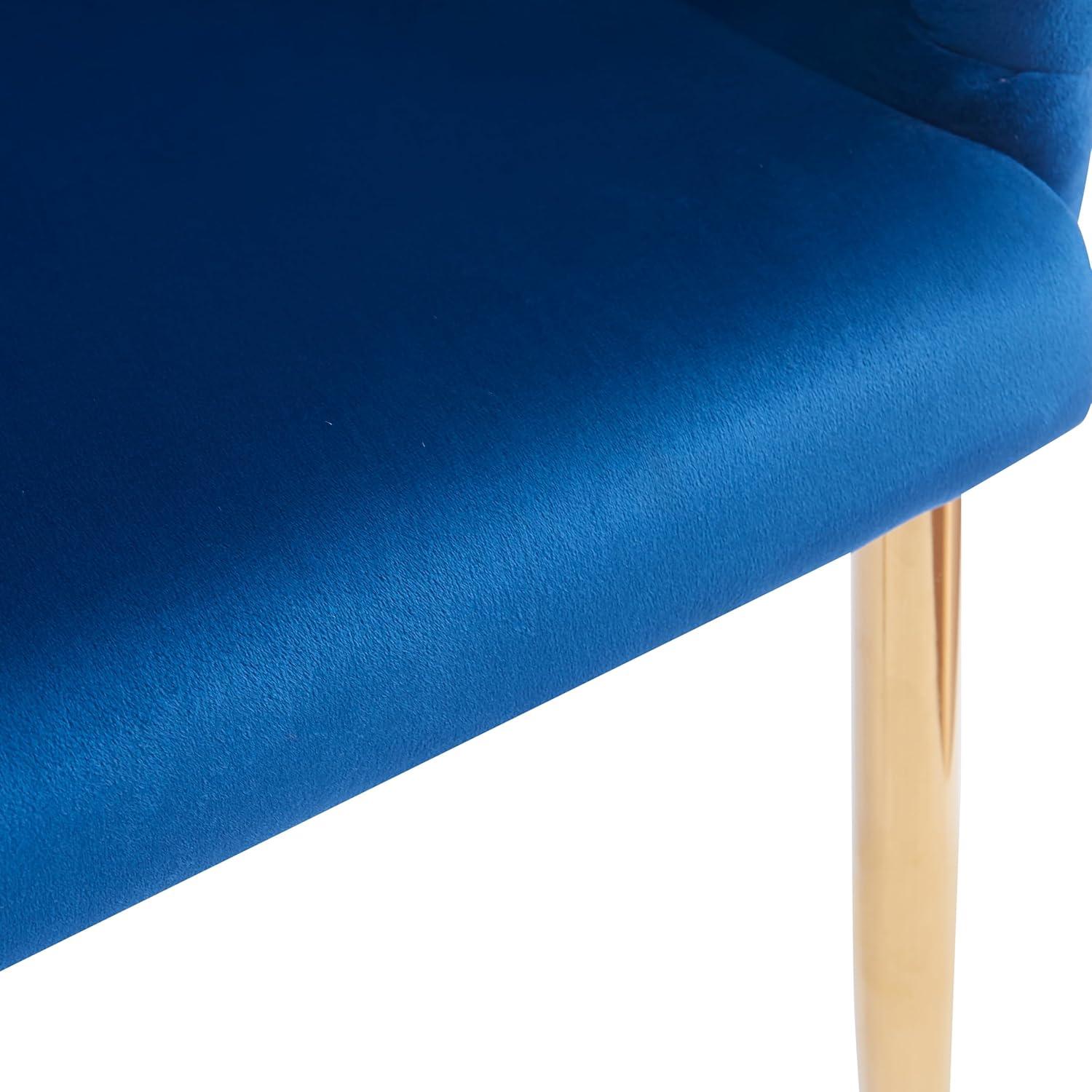 image:imageChristopher Knight Home Middlemist Barrel Accent Chair Luxury Velvet Armchair Modern Upholstered Chair with Gold Legs Knitting Process for Living Room Home Rest Home Office BlueBlue