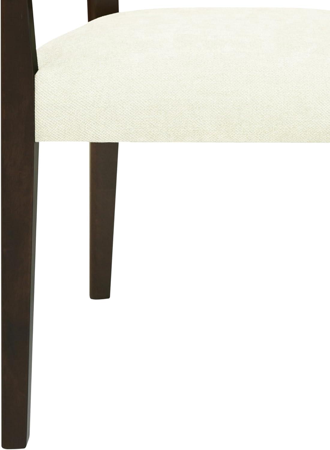 image:imageChristopher Knight Home Oliviel Dining Chair Set of 2 Upholstered Fabric Armchairs Farmhouse Accent Dining Chairs Comfy Seating Kitchen Side Chair Set Wood Rattan Backrest Light AshBeigeDark Brownbeige