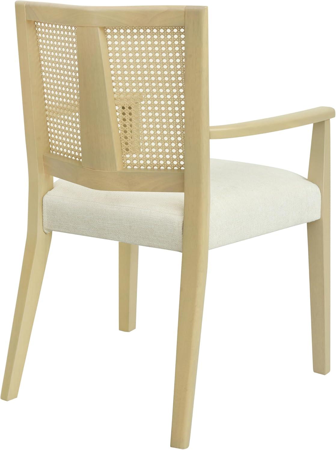 image:imageChristopher Knight Home Oliviel Dining Chair Set of 2 Upholstered Fabric Armchairs Farmhouse Accent Dining Chairs Comfy Seating Kitchen Side Chair Set Wood Rattan Backrest Light AshBeigeLight Ashbeige