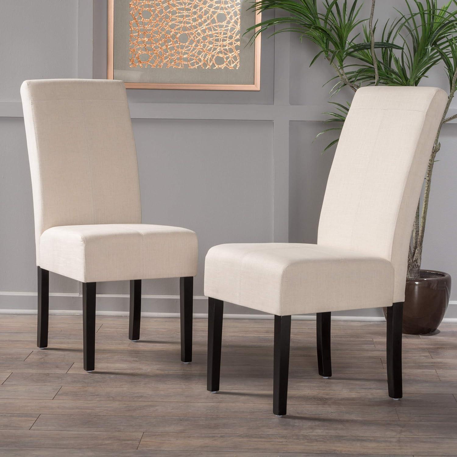 image:imageChristopher Knight Home Pertica Linen Dining Chairs 2Pcs Set Natural