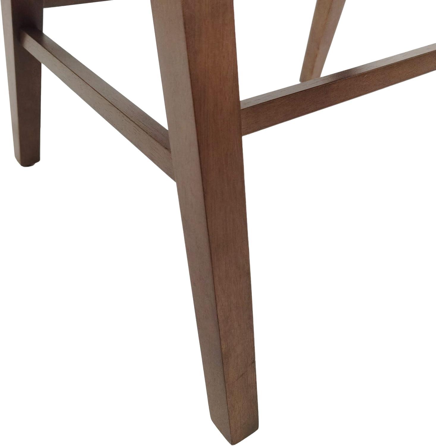 image:imageChristopher Knight Home Stocker Upholstered Dining Chairs Light BeigeWalnut Set of 2Light Beige Walnut