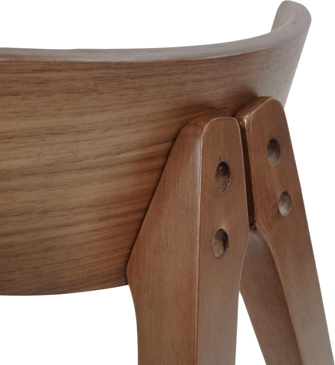 image:imageChristopher Knight Home Stocker Upholstered Dining Chairs Light BeigeWalnut Set of 2Light Beige Walnut