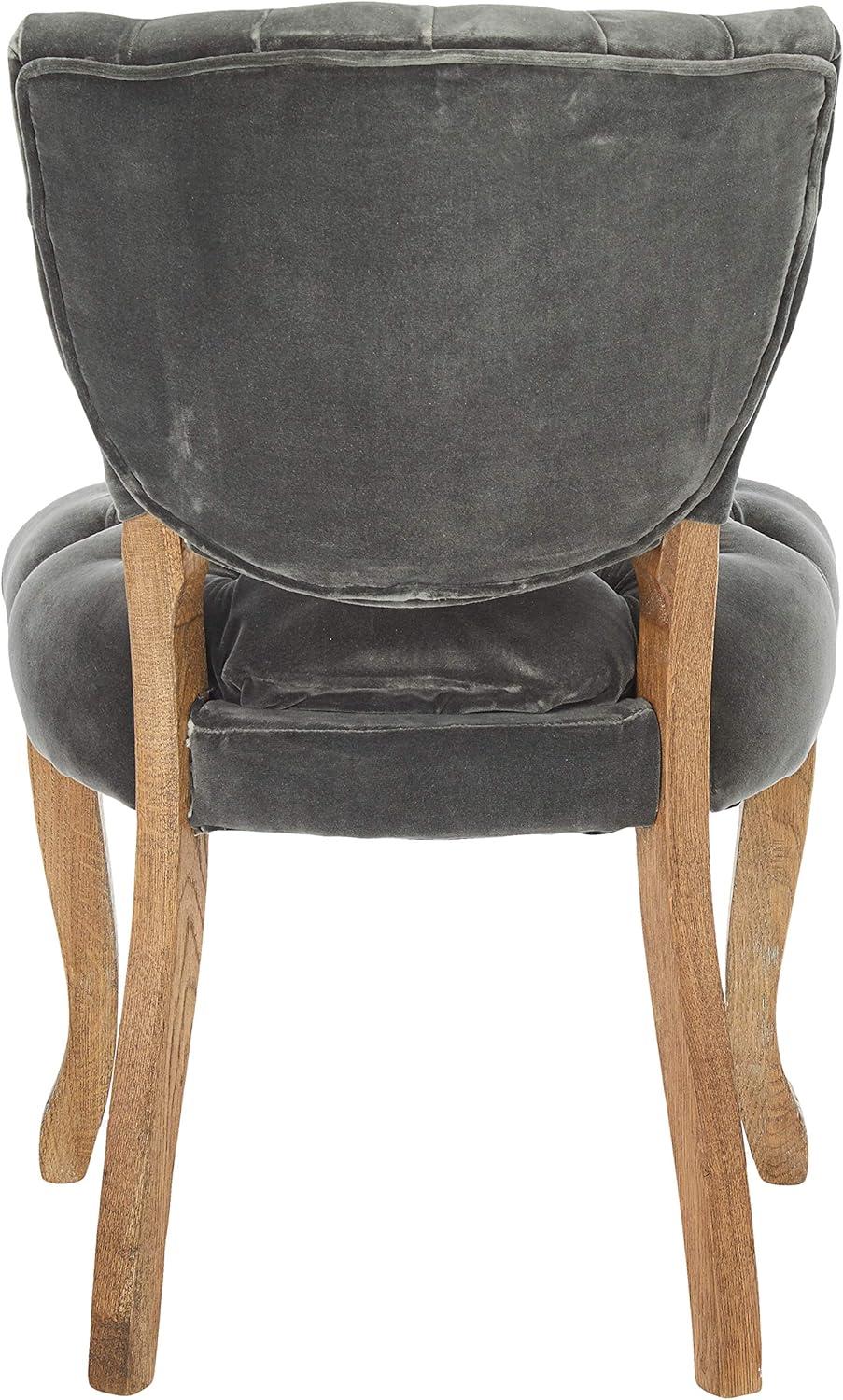 image:imageGDFStudio Christopher Knight Home Bates Tufted Fabric Dining Chairs 2Pcs Set Charcoal