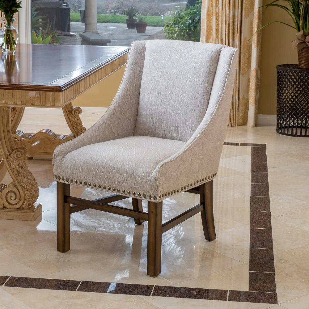 image:imageChristopher Knight Home James Fabric Dining Chair Wood Natural