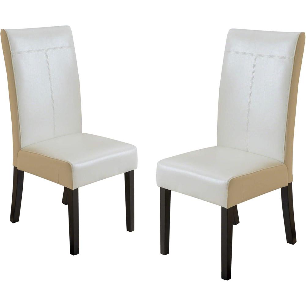 image:imageChristopher Knight Home Lissa PU Dining Chairs 2Pcs Set Ivory