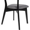 Chazz Upholstered Dining Chairs- Light Beige/Matte Black (Set of 2)(Chaz dark Gray/Matte Black)