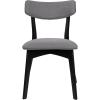 Chazz Upholstered Dining Chairs- Light Beige/Matte Black (Set of 2)(Chaz dark Gray/Matte Black)