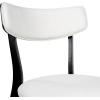 Chazz Upholstered Dining Chairs- Light Beige/Matte Black (Set of 2)(Chaz light Beige/Matte Black)