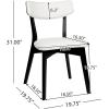 Chazz Upholstered Dining Chairs- Light Beige/Matte Black (Set of 2)(Chaz light Beige/Matte Black)