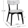 Chazz Upholstered Dining Chairs- Light Beige/Matte Black (Set of 2)(Chaz light Gray/Matte Black)