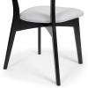 Chazz Upholstered Dining Chairs- Light Beige/Matte Black (Set of 2)(Chaz light Gray/Matte Black)