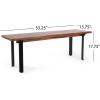 Christopher Knight Home Bench, Black + Country Brown