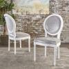 Christopher Knight Home Camille Traditional Velvet Dining Chairs, 2-Pcs Set, Navy Blue / Gloss Black(Horizon Grey / Gloss White)