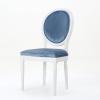 Christopher Knight Home Camille Traditional Velvet Dining Chairs, 2-Pcs Set, Navy Blue / Gloss Black(Icy Blue / Gloss White)