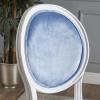 Christopher Knight Home Camille Traditional Velvet Dining Chairs, 2-Pcs Set, Navy Blue / Gloss Black(Icy Blue / Gloss White)