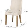 Christopher Knight Home Frances Dining Chairs – Beige/Natural (Set of 2)