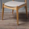 Christopher Knight Home Francie Fabric with Oak Finish Dining Chairs, 2-Pcs Set, Grey / Oak(Beige)