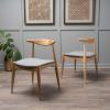 Christopher Knight Home Francie Fabric with Oak Finish Dining Chairs, 2-Pcs Set, Grey / Oak(Grey / Oak)