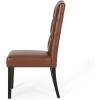 Christopher Knight Home Harriet Dining Chair Sets, Dark Brown(Cognac Brown + Dark Brown)