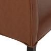 Christopher Knight Home Harriet Dining Chair Sets, Dark Brown(Cognac Brown + Dark Brown)
