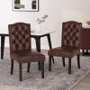 Christopher Knight Home Harriet Dining Chair Sets, Dark Brown(Dark Brown)