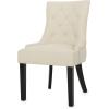 Christopher Knight Home Hayden Tufted Fabric Dining / Accent Chairs, 2-Pcs Set, Beige