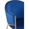 Christopher Knight Home Hillmon Velvet Upholstered Dining Chairs Set of 2, Iron Frame Dining Room Chair with Curved Backrest, Metal Kitchen Side Chair, Modern Living Room Accent Seat, Emerald+Gold(Navy Blue+gold)