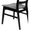 Christopher Knight Home Idalia Upholstered Dining Chairs- Light Gray/Matte Black (Set of 2)(Dark Gray + Matte Black)