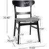Christopher Knight Home Idalia Upholstered Dining Chairs- Light Gray/Matte Black (Set of 2)(Dark Gray + Matte Black)