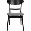Christopher Knight Home Idalia Upholstered Dining Chairs- Light Gray/Matte Black (Set of 2)(Dark Gray + Matte Black)