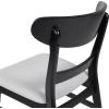 Christopher Knight Home Idalia Upholstered Dining Chairs- Light Gray/Matte Black (Set of 2)(Light Gray + Matte Black)
