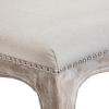 Christopher Knight Home Jolie Tufted Fabric Weathered Hardwood Dining Chairs, 2-Pcs Set, Beige(Beige)