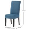 Christopher Knight Home Pertica Fabric Dining Chairs, 2-Pcs Set, Blue(Blue)
