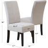 Christopher Knight Home Pertica Linen Dining Chairs, 2-Pcs Set, Natural