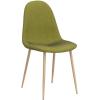 Christopher Knight Home Raina Mid-Century Modern Fabric Dining Chairs with Wood Finished Metal Legs, 2-Pcs Set, Muted Blue / Light Brown(Green / Light Brown)