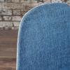 Christopher Knight Home Raina Mid-Century Modern Fabric Dining Chairs with Wood Finished Metal Legs, 2-Pcs Set, Muted Blue / Light Brown(Muted Blue / Light Brown)