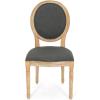 Christopher Knight Home Reed Upholstered Farmhouse Dining Chairs, (Set of 2), Dark Gray + Black Checkerboard + Natural