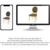 Christopher Knight Home Reed Upholstered Farmhouse Dining Chairs, (Set of 2), Dark Gray + Black Checkerboard + Natural