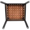 Christopher Knight Home Set of 2 Indoor Rubberwood Frame Armless Dining Chairs, Seating and Backrest with Rope Weave by PU/Faux Leather, for Dining Room Kitchen, Restaurant, Party, Walnut and Black(Black+brown)