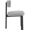 Christopher Knight Home Upholstered Dining Chairs Set of 2,Armless Kitchen Dining Room Chairs with H Shape Metal Legs, Curved Backrest Kitchen Furniture,Beige+Natural(Mix Black White+black)