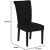 Christopher Knight Home Venetian Velvet Dining Chair, Black(Black)