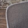Christopher Knight Home Zeila Mid-Century Modern Fabric Dining Chair with Wood Finished Metal Legs, 2-Pcs Set, Light Grey / Dark Brown