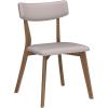 GDFStudio Christopher Knight Home Chazz Mid-Century Fabric Dining Chairs with Natural Walnut Finished Frame, 2-Pcs Set, Dark Grey / Natural Walnut Finish(Light Beige / Natural Oak Finish)
