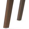 GDFStudio Christopher Knight Home Chazz Mid-Century Fabric Dining Chairs with Natural Walnut Finished Frame, 2-Pcs Set, Dark Grey / Natural Walnut Finish(Mint)